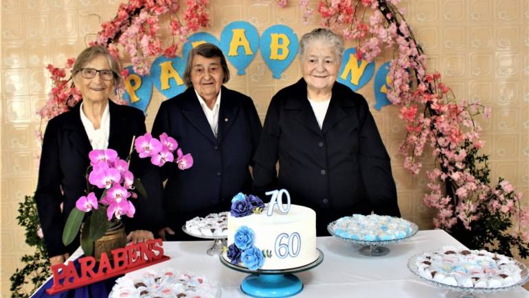 Irmãs celebram 60 e 70 anos de Vida Religiosa Consagrada