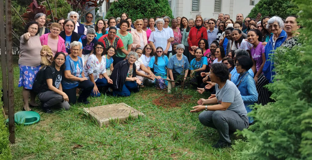 Congregação homenageia Papa Francisco com plantio de árvores 